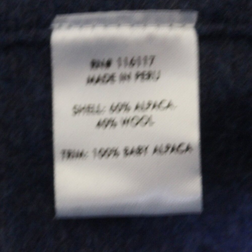 Overland blue Shawl Collar button up sweater - Picture 8 of 9